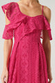 Christabelle Lace One Shoulder Asymmetrical Mini Dress