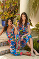 Inez Tropics Ruffle Trim Milo Midi Dress