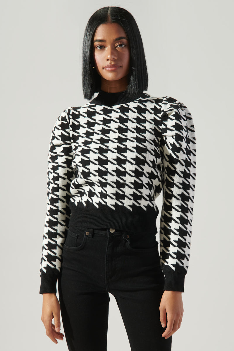 everyone houndstooth snap pullover L ワンエルディーケーセレクト