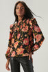 Terra Floral Naomi Smocked Yoke Blouse