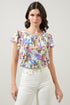 Amazonia Flutter Sleeve Knit Top