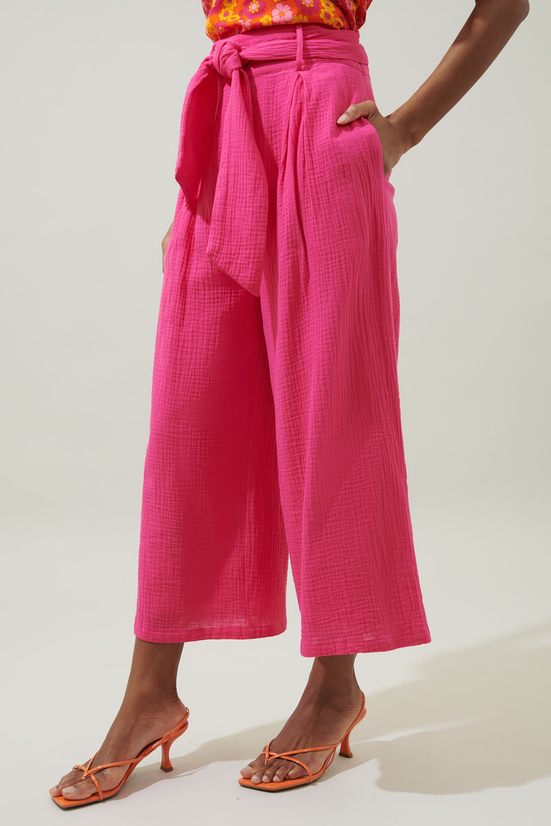 Tres Bien Cotton Wide Leg Pants – Sugarlips