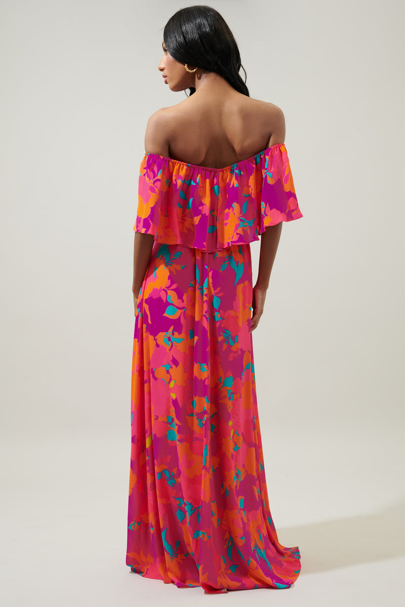 Sugarlips - Brookside Floral Print Ruffle Cami