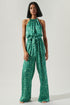 Gwendolyn Snake Print Lighthearted Trapeze Jumpsuit