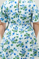 Magnolis Floral Flouncy Mini Dress Curve