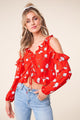 Just Like Candy Cold Shoulder Top