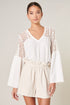 Gratitude Lace Bell Sleeve Top