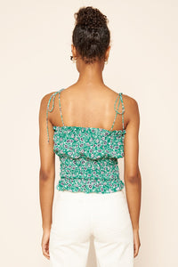 Isla Floral Cropped Tank Top