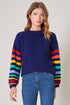 Of the Same Stripe Rainbow Sweater