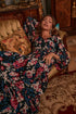 Wild Floral Surplice Maxi Dress