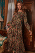 Malta Wildflower Tiered Midi Dress