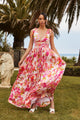 Abigal Floral Descanso Pleated Maxi Dress