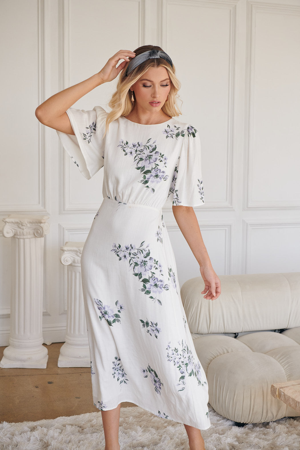 dillards floral midi dress Spring Floral Midi Dresses