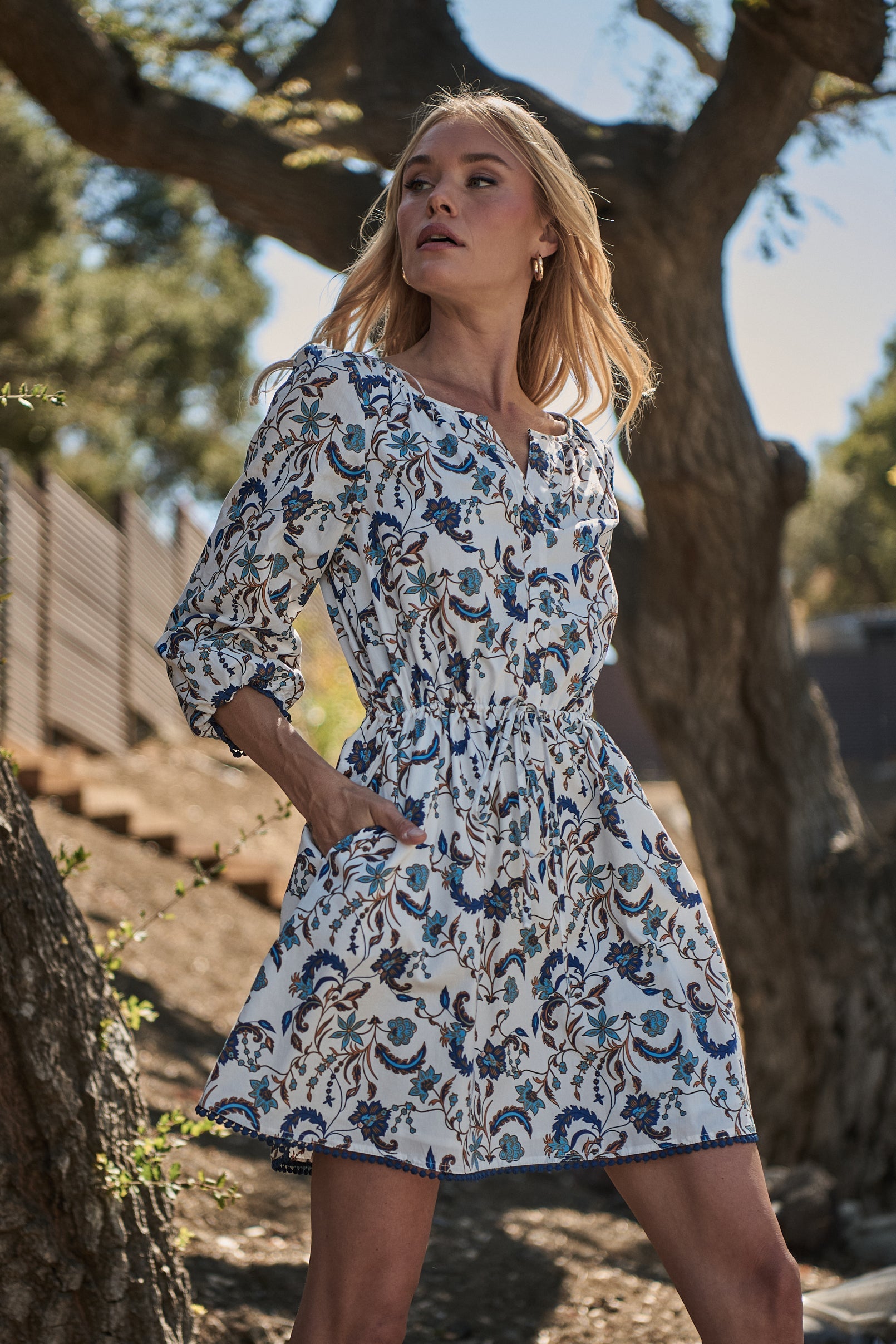 Ralston Floral Kennady Shift Mini Dress OFF-WHITE-MULTI / XL by Sugarlips Ralston Floral Kennady Shift Mini Dress OFF-WHITE-MULTI / XL by Sugarlips