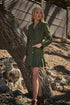 Sonya Celaya Pleated Blazer Mini Dress