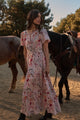 Hendry Floral Palmer Poplin Tiered Maxi Dress