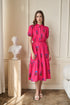 Zurum Pleated Midi Dress Genora Floral
