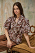 Pipa Bubble Sleeve Top Rustic