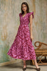 Sunfire Tiered Midi Dress Yunice Floral