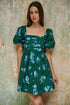 Pleated Mini Dress Denise Floral