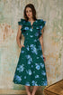 Santana Tie Back Midi Dress Denise Floral