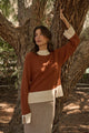 Paula Colorblock Wide Sleeve Sweater