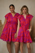 Arona Floral Baden Ruffle Mini Dress