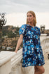 Marean Tiered Organza Mini Dress Abay Floral