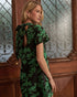 Nova Back Bow Tie Mini Dress Kery Jacquard