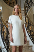 Kaitlyn Rhinestone Shift Mini Dress