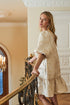Lola Jacquard Ruffle Shift Dress