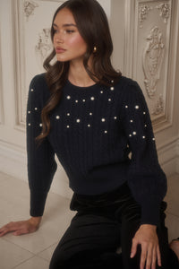 Toxey Pearl Round Neck Sweater