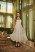 Polina Tulle Ruched Midi Dress
