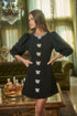 Winona Rhinestone Bow A-Line Mini Dress