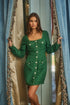 Haley Tweed Salome Button Down Mini Dress