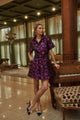Lorna Floral De Soto Collared Mini Dress