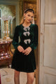 Glow Bow Velvet Dress