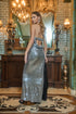 Willard Sequin Dynamite Strapless Maxi Dress