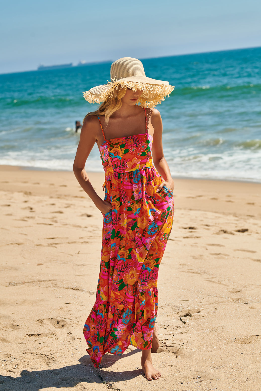 idalia maxi dress Innovare Denim Idalia Halter Neck Paisley Maxi Dress, S