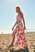 Maui Floral Portia Open Back Maxi Dress