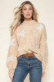 Starry Eyed Eyelash Oatmeal Sweater
