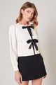 Pinky Promise Bow Tie Cardigan