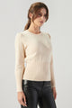 Sierra Puff Sleeve Ribbed Sweater