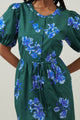 Spokane Floral Alba Puff Sleeve Mini Dress