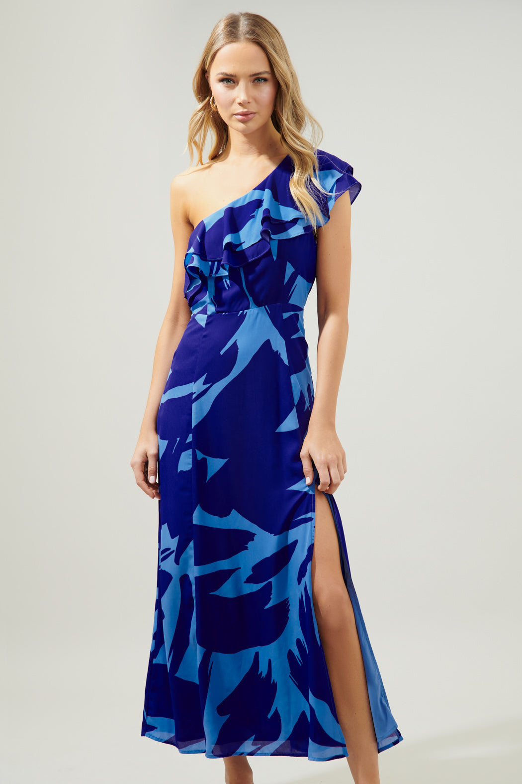 Big Wave Midori One Shoulder Sheath Maxi Dress Sugarlips Big Wave Midori One Shoulder Sheath Maxi Dress Sugarlips