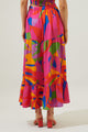 Soleil Abstract Yaelle Flowy Maxi Skirt