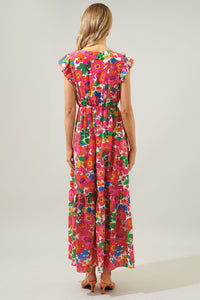 Summersalt Tropical Evianna Button Down Maxi Dress
