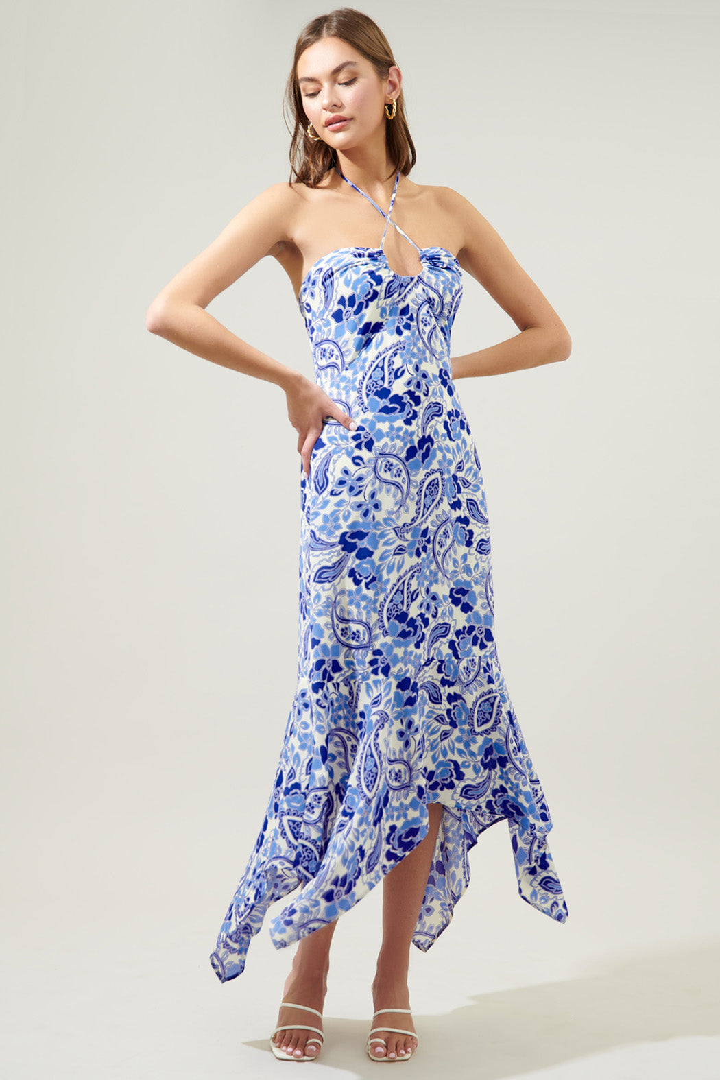augustine midi dress Pink & Raspberry Ginkgo Floral Augustine Midi Dress