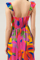 Soleil Abstract Portia Midi Dress