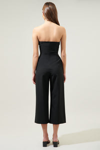 Caruso Bow Tie Cropped Jumpsuit